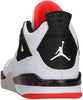 Little Kid's Jordan 4 Retro White/Black-Bright Crimson (BQ7669 116)