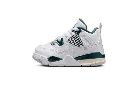 Toddler's Jordan 4 Retro White/Oxidized Green-White (BQ7670 103)