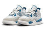 Toddler's Jordan 4 Retro Off White/Military Blue (BQ7670 141)