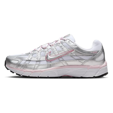 Women's Nike P-6000 White/Metallic Silver (BV1021 108)