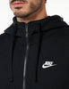 Men's Nike Sportswear Black Club Fleece Full-Zip Hoodie (BV2645 010)