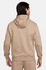 Men's Nike Sportswear Khaki/White Club Fleece Full-Zip Hoodie (BV2645 247)