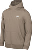 Men's Nike Sportswear Khaki/White Club Fleece Full-Zip Hoodie (BV2645 247)