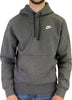 Nike Charcoal Heather/Anthrcit/Whit Sportswear Club Fleece Pullover Hoodie