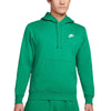 Men's Nike Malachite/White Sportswear Club Fleece Pullover Hoodie (BV2654 365)