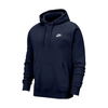 Men's Nike Midnight Navy/White Sportswear Club Fleece Pullover Hoodie (BV2654 410)