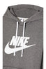Men's Nike Sportswear Charcoal Heather/White Fleece Graphic Pullover Hoodie
