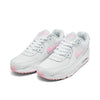 Big Kid's Nike Air Max 90 LTR White/Pink Foam-White White (CD6864 121)