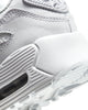 Little Kid's Nike Air Max 90 LTR White/White-Metallic Silver (CD6867 100)