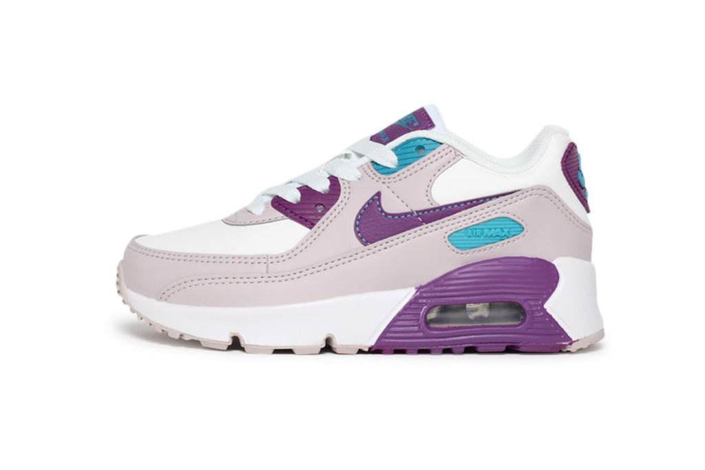 Little Kid's Nike Air Max 90 LTR Summit White/Viotech (CD6867 126)