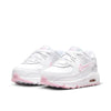 Toddler's Nike Air Max 90 LTR White/Pink Foam-White-White (CD6868 121)