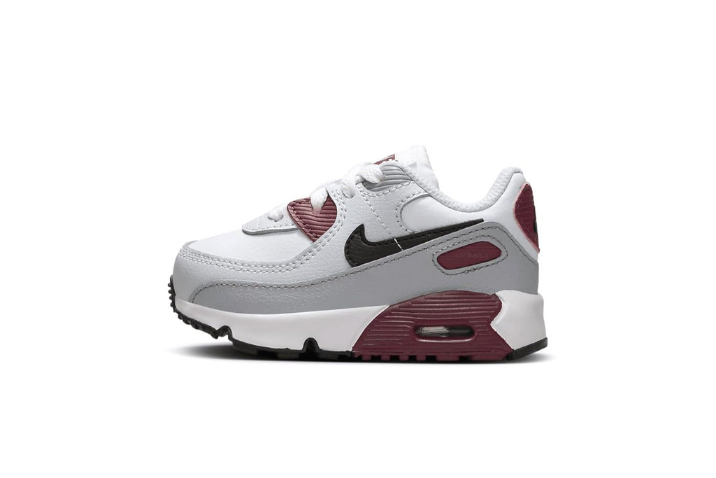 Toddler's Nike Air Max 90 LTR White/Black-Dark Team Red (CD6868 125)