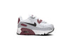 Toddler's Nike Air Max 90 LTR White/Black-Dark Team Red (CD6868 125)