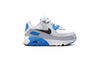 Toddler's Nike Air Max 90 LTR White/Black-Dark-Photo Blue (CD6868 127)