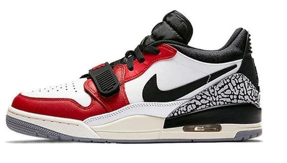 Men's Jordan Legacy 312 Low Summit White/Black-Varsity Red (CD7069 106)