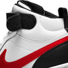 Little Kid's Nike Court Borough Mid 2 White/University Red-Black (CD7783 110)