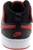 Toddler's Nike Court Borough Mid 2 Black/University Red-White (CD7784 003)