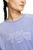 Womens Nike Light Thistle Retro Femme Terry Cropped Sweatshirt