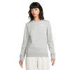 Women's Nike Sportswear Dark Grey Heather/Matte Silver/White Club Fleece Crewneck Sweatshirt