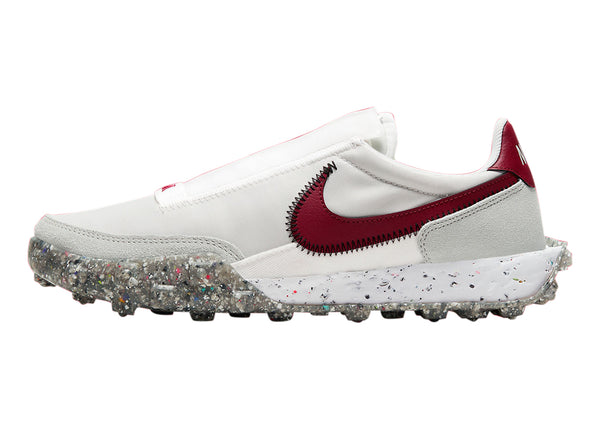 Women's Nike Waffle Racer Crater Summit White/Team Red (CT1983 103)