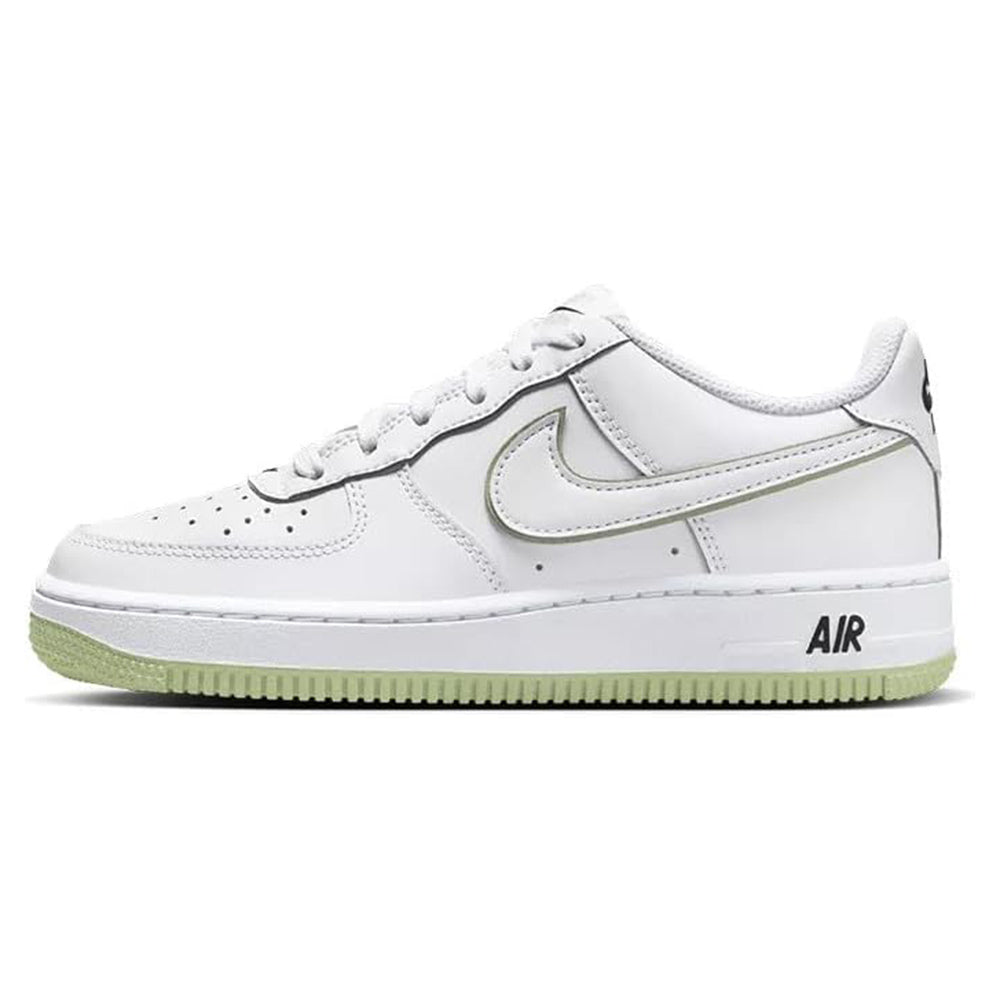 Big Kid's Nike Air Force 1 White/Honeydew-White-Black (CT3839 108)