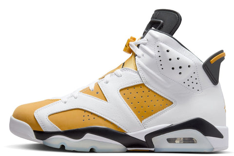 Men's Jordan 6 Retro White/Yellow Ochre-Black (CT8529 170)