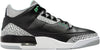 Men's Jordan 3 Retro Black/Green Glow-Wolf Grey (CT8532 031)