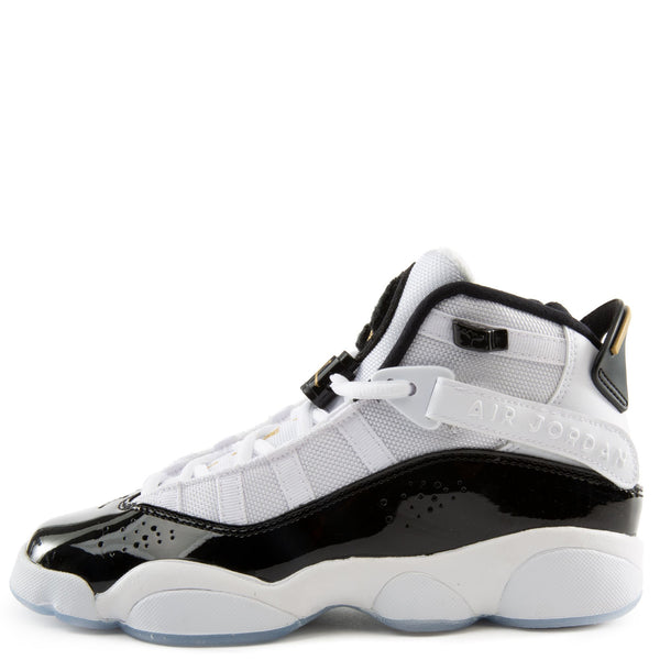 Big Kid's Jordan 6 Rings White/Metallic Gold-Black-Ice (CW6994 100)