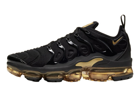 Men's Nike Air Vapormax Plus Black/Metallic Gold (CW7299 001)