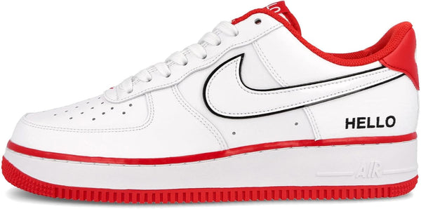 Men's Nike Air Force 1 '07 LX White/White-University Red (CZ0327 100)