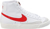 Women's Nike Blazer Mid '77 White/Habanero Red-Sail (CZ1055 101)