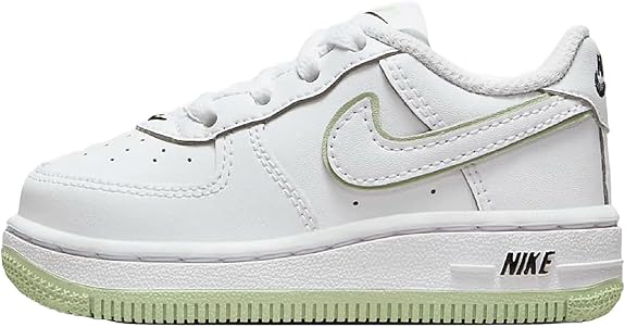 Toddler's Nike Air Force 1 White/Honeydew-White-Black (CZ1691 108)