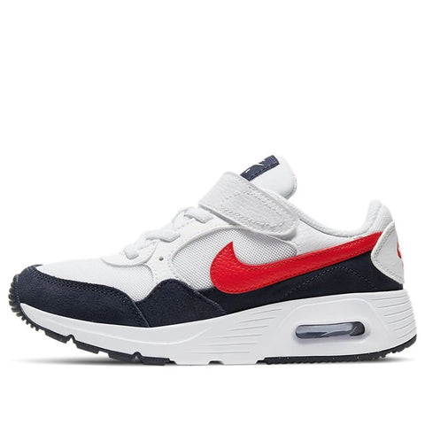 Little Kid's Nike Air Max SC White/University Red-Obsidian (CZ5356 103)