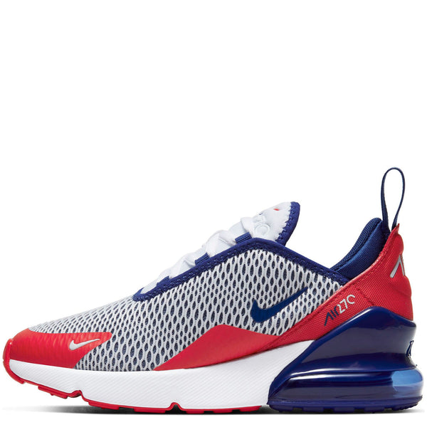 Little Kid's Nike Air Max 270 White/Deep Royal (CZ9833 100)