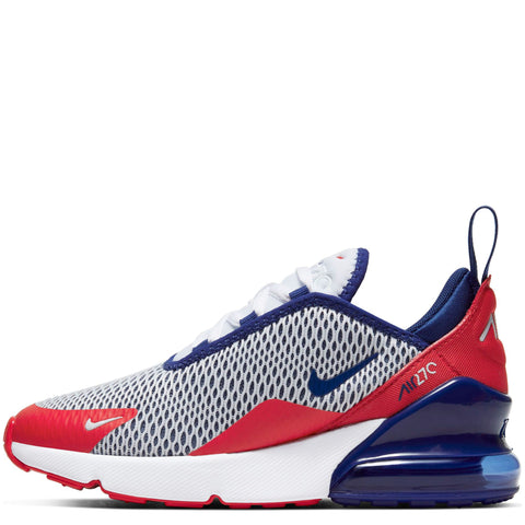 Little Kid's Nike Air Max 270 White/Deep Royal (CZ9833 100)