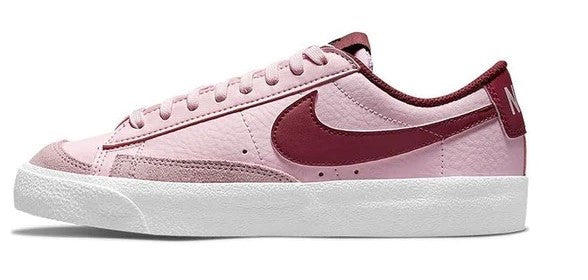 Big Kid's Nike Blazer Low '77 Pink Foam/Dark Beetroot-White (DA4074 600)