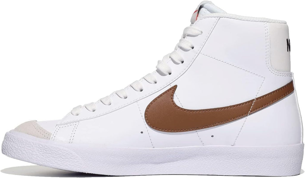 Big Kid's Nike Blazer Mid '77 White/Vivid Sulfur-Pecan (DA4086 103)