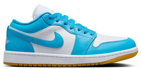 Women's Jordan 1 Low White/DK Powder Blue (DC0774 104)