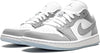 Women's Jordan 1 Low White/Wolf Grey-Aluminum (DC0774 105)