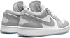 Women's Jordan 1 Low White/Wolf Grey-Aluminum (DC0774 105)