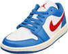 Women's Jordan 1 Low Sport Blue/Gym Red-White-Sail (DC0774 416)