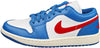 Women's Jordan 1 Low Sport Blue/Gym Red-White-Sail (DC0774 416)