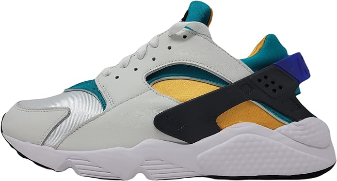 Men's Nike Air Huarache White/Blue-Emerald-Resin (DD1068 110)