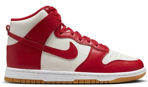 Women's Nike Dunk High Sail/Gym Red-Light Brown (DD1869 114)