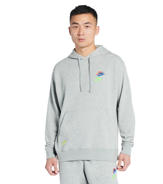 Nike Dark Heather Grey/Base Grey Sportswear Essentials+ French Terry Hoodie - S