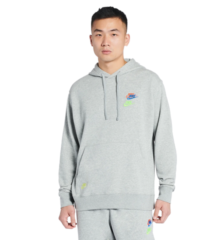 Nike Dark Heather Grey/Base Grey Sportswear Essentials+ French Terry Hoodie - S