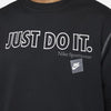 Nike Sportswear Black Just Do It Crewneck Fleece Sweatshirt