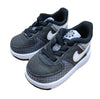 Toddler's Nike Force 1 Crater Black/White-Volt (DH4089 001)