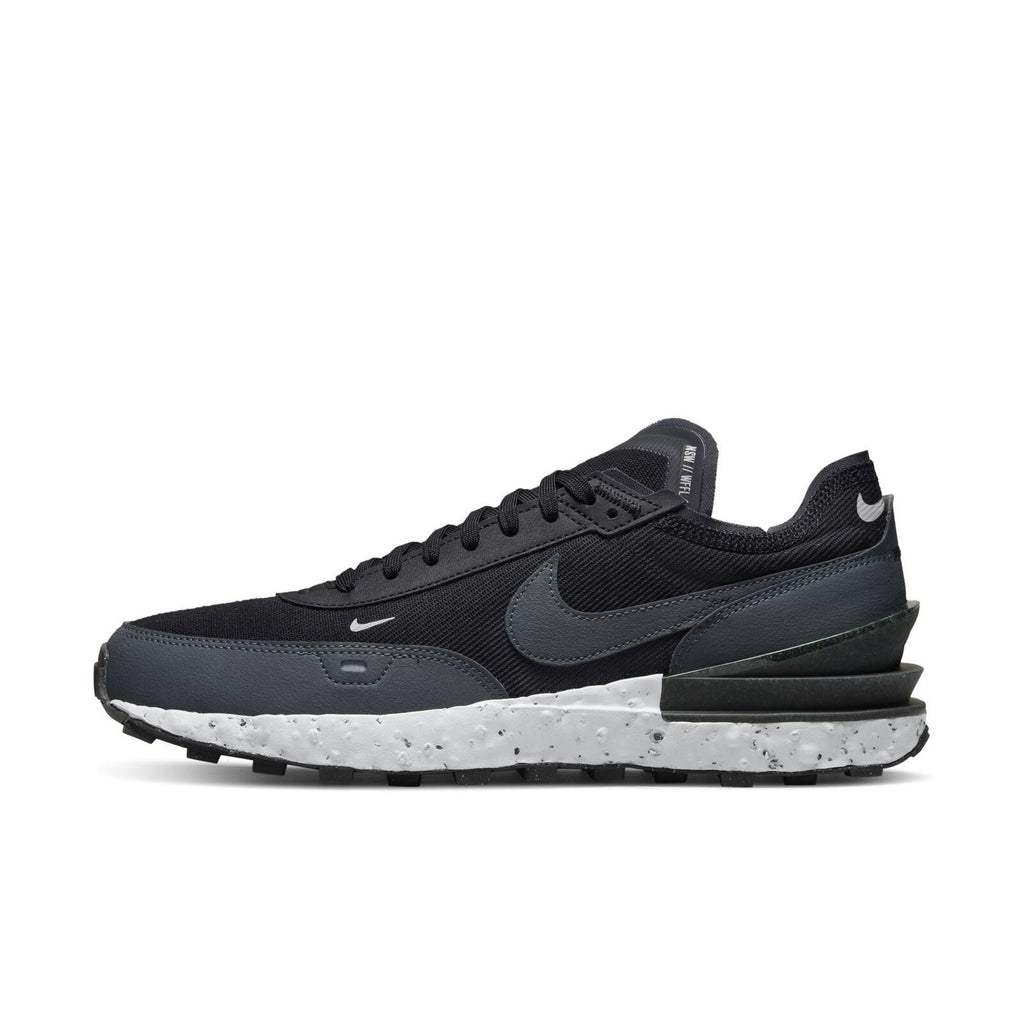 Men's Nike Waffle One Crater NN Black/Anthracite-Grey Frog-Volt (DH7751 001)