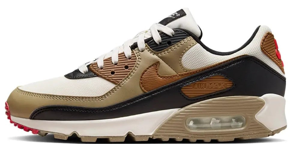 Women's Nike Air Max 90 Phantom/Lt British Tan-Black (DH8010 005)